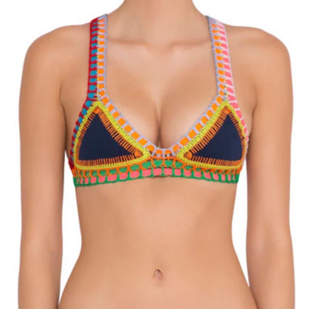 Kiini Navy Bikini Top